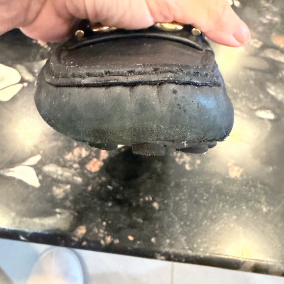 Salvatore Ferragamo Black Leather Gancini Loafers Women’s US 9C - Picture 4 of 9